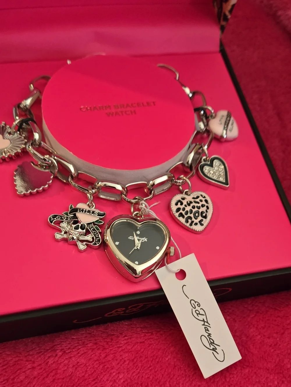 Ed Hardy Charm Bracelet Watch